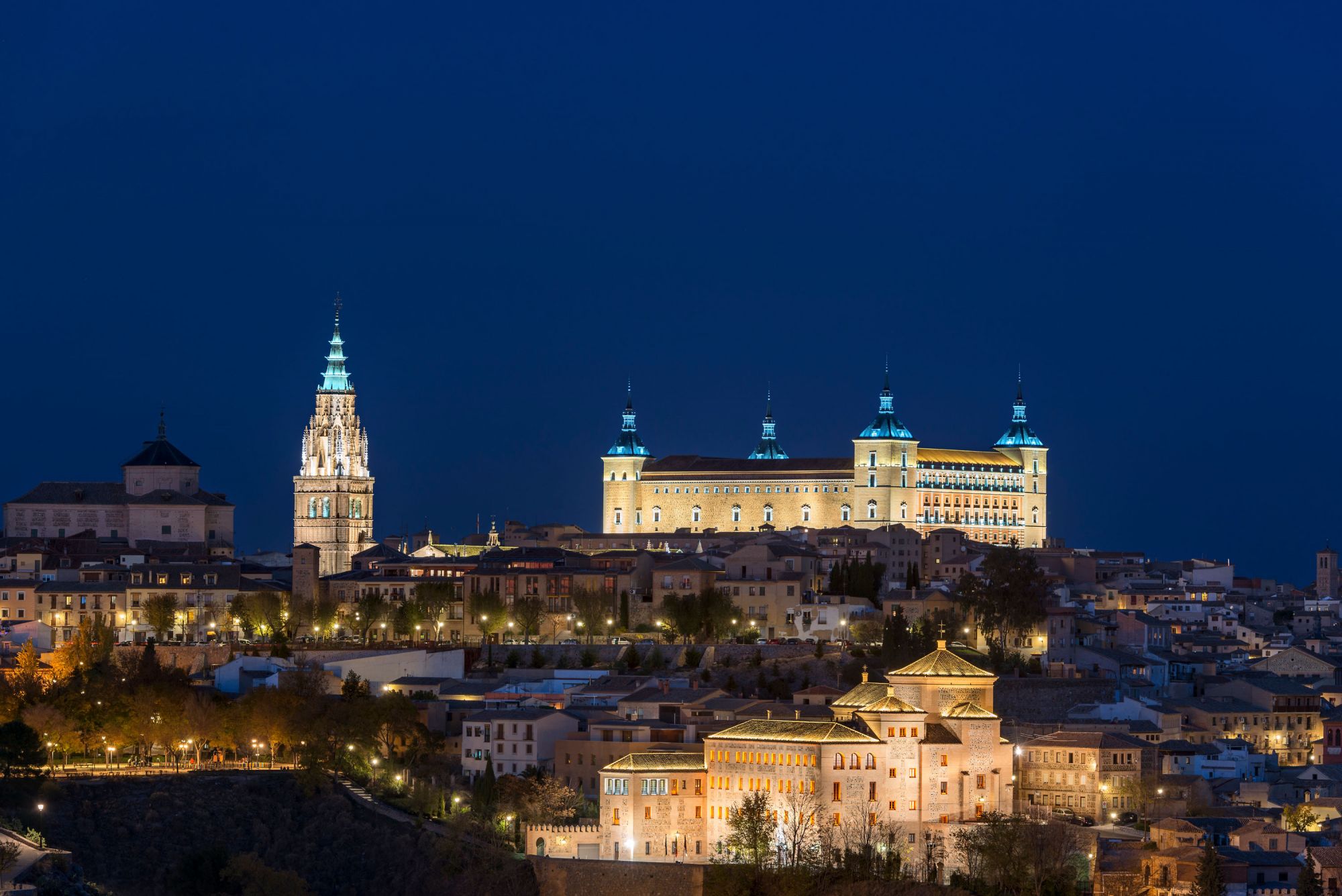 Vista nocturna de Toledo
